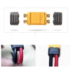 Wtyki XT60+ z osłoną - Konektor Kompletne Wysokoprądowe Złącze - AMASS