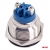 Włącznik przełącznik płaski okrągły stalowy ON/OFF 19mm 5A 12V 230V AMIO
