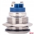 Włącznik przełącznik płaski okrągły stalowy ON/OFF 19mm 5A 12V 230V AMIO