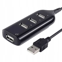 HUB USB 2.0 Rozdzielacz na 4 porty USB 480 Mb/s (IN415)