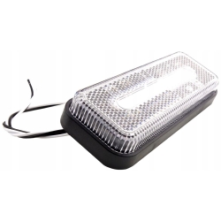 Lampa lampka obrysowa LED obrysówka AMiO OM-02-W prostokątna, biała