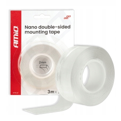 Taśma montażowa nano dwustronna wielokrotnego użytku 20mm x 3m x 1mm AMIO