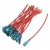 Kabel z konektorem żeńskim 6.3mm w osłonie czerwony