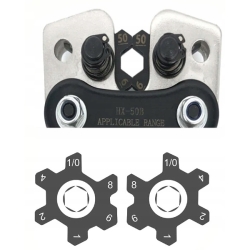 Zaciskarka Eurokomp E6080 6-50 mm² z 60 zakończeniami końcówkami oczkowymi
