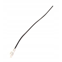 Kabel z konektorem żeńskim 6.3mm w osłonie czarny