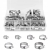 Zestaw 60 metalowych opasek zaciskowych (014457-AK)