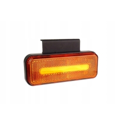 Lampa obrysowa LED OM-02-O prostokątna pomarańczowa AMIO-02376