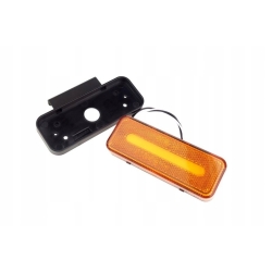 Lampa obrysowa LED OM-02-O prostokątna pomarańczowa AMIO-02376