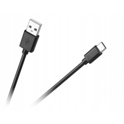 Kabel USB - USB typu C 1.5m Cabletech Eco-Line czarny