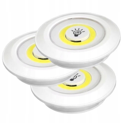 3 lampki LED lampka ścienna pod meblowa sterowane pilotem
