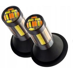 ŻARÓWKI 2w1 ŚWIATŁA DZIENNE DRL KIERUNKOWSKAZY 132x LED PY21W BAU15S CANBUS