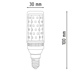 ŻARÓWKA LED E14 8+8W IC MOCNA OZDOBNA 3 BARWY CIEPŁA ZIMNA NEUTRALNA