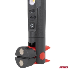 Lampa warsztatowa inspekcyjna LED z magnesem i zaciskiem 4000 mAh AMIO