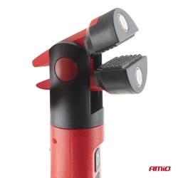 Składana lampa inspekcyjna LED z magnesem i zaciskiem 4000mAh AMIO-05025