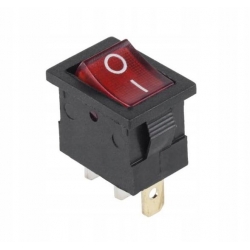 Przełącznik MK1011 podświetlany czerwony 230V