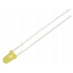 Dioda LED 3mm żółta  (LED3002)