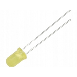 Dioda LED 5 mm żółta   (LED5002)