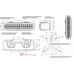 LAMPA LED PRZECIWMGIELNA TYLNA W99