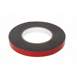 Taśma piankowa dwustronna REBEL 15mm 10m czarna