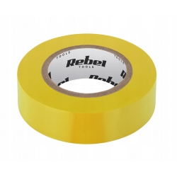 Taśma izolacyjna REBEL 0,13mm 19 mm 18m żółta