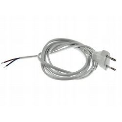 Kabel zasilający AC atestowany montażowy biały 5m