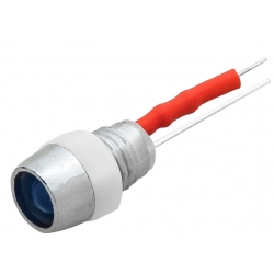 DIODA LED 5mm (12V NIEBIESKA kontrolka) (1626#)