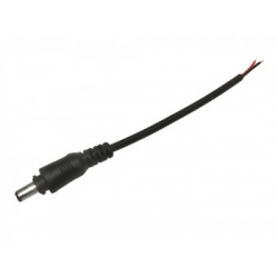 Kabel przewód wtyk DC 2,1/5,5 na kablu 10cm 011758