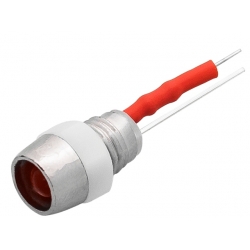 DIODA LED 5mm (12V CZERWONA kontrolka) (2509#)