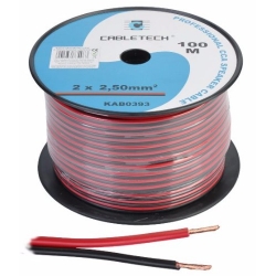 Przewód kabel głośnikowy CCA 2.50mm Cabletech 100m