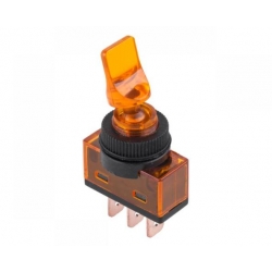 Przełącznik podświetlany ASW-14D 12V 20A żółty