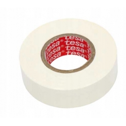 Taśma izolacyjna Tesa PCV 53947 19mm 20m biała Taśma izolacyjna Tesa PCV 53947 19mm 20m biała