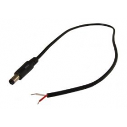 Wtyk DC 2,1/5,5 na kablu 45cm (001863)