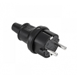 Wtyczka typu niemieckiego 16A/250V- IP44 gumowana