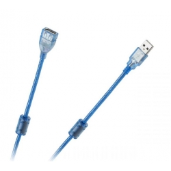 Kabel USB 2.0 Az -Am przedłużacz 5m ekran+filtr