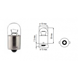Żarówka 12V/5W R5W BA15S BOSMA 1581