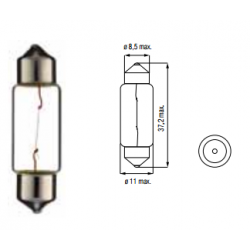Żarówka 12V/5W SV8,5 C5W 10x36 BOSMA 1680