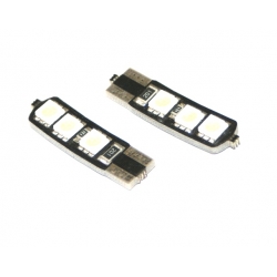 Żarówka LED W5W T10 6 SMD 5050 CAN BUS dwustronna