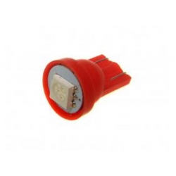 Żarówka T10/W5W 10mm 1 x 5050 12V czerwona Żarówka T10/W5W 10mm 1 x 5050 12V czerwona