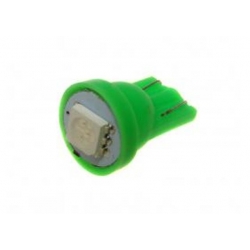 Żarówka T10/W5W 10mm 1 x 5050 12V zielona Żarówka T10/W5W 10mm 1 x 5050 12V zielona