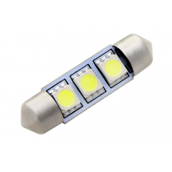 Żarówka samochodowa LED C5W 36mm 3 x 5050 12V Żarówka samochodowa LED C5W 36mm 3 x 5050 12V