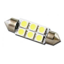 Żarówka samochodowa LED C5W 36mm 6 x 5050 12V Żarówka samochodowa LED C5W 36mm 6 x 5050 12V