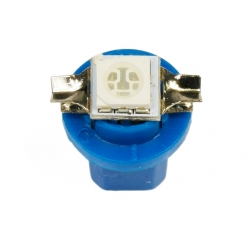 Żarówka samochodowa LED T5 R5 1 SMD 5050 niebieska