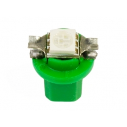 Żarówka samochodowa LED T5 R5 1 SMD 5050 zielona