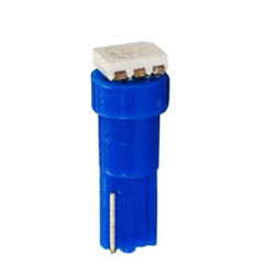 Żarówka T5 R5 LED W2W W1,2W 1 SMD 5050 niebieska