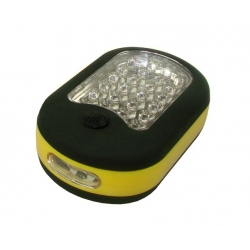 Lampa warsztatowa 24+3 z magnesem żółta 005744