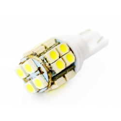 Żarówka LED T10 / W5W 10mm 20 SMD 1210 12V zimna