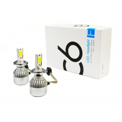 Żarówki LED H7 Zestaw 72W 7600lm COB - 2szt Żarówki LED H7 Zestaw 72W 7600lm COB - 2szt