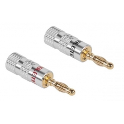 Wtyk banan HQ Cabletech kpl/2szt. (WTY0204)
