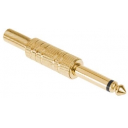 Wtyk Jack 6.3 mono złoty metal (WTY0026)