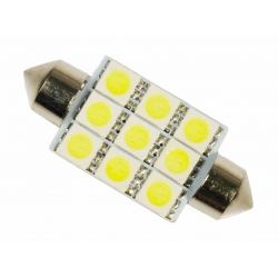 Żarówka samochodowa LED C5W 42mm 9 x 5050 12V